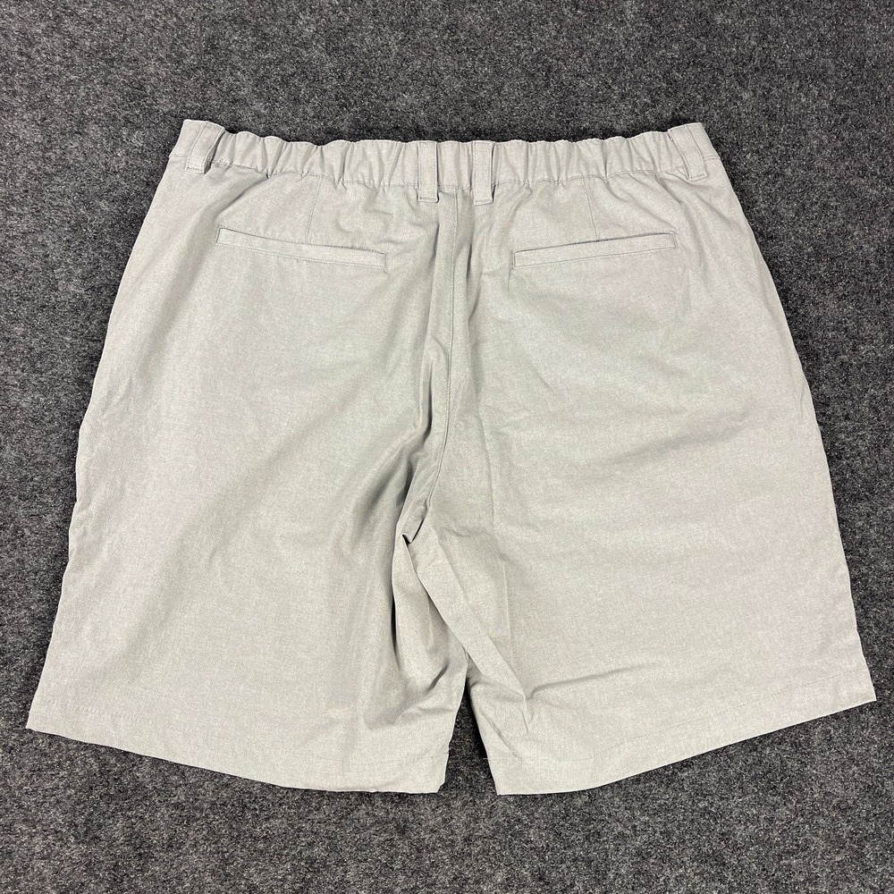 Banana Republic Shorts Mens 40 Gray Stretch Elastic Waist Flat Front Casual - Picture 12 of 12